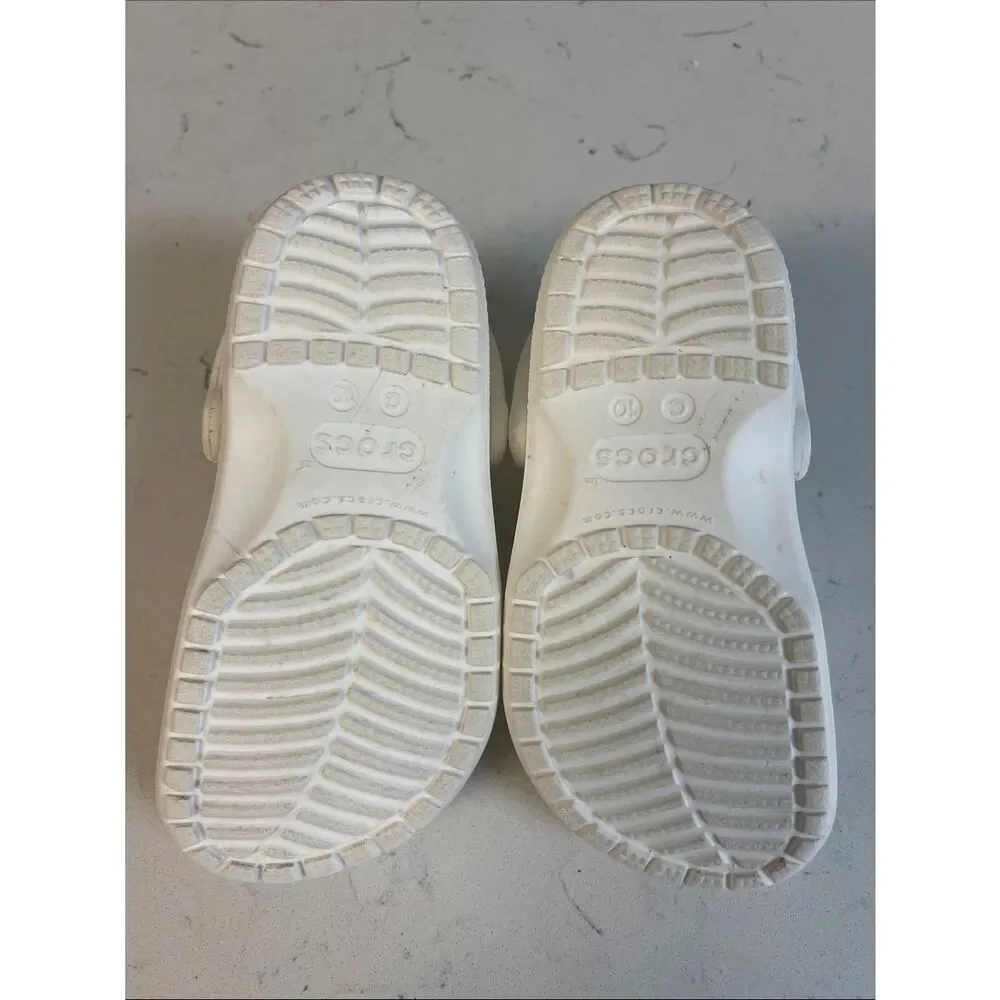 Crocs Kids' Classic Clog 204536 White Size 10 Toddler